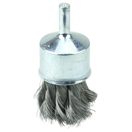 WEILER 1-1/8" Knot Wire End Brush, .0118" Steel Fill 10187